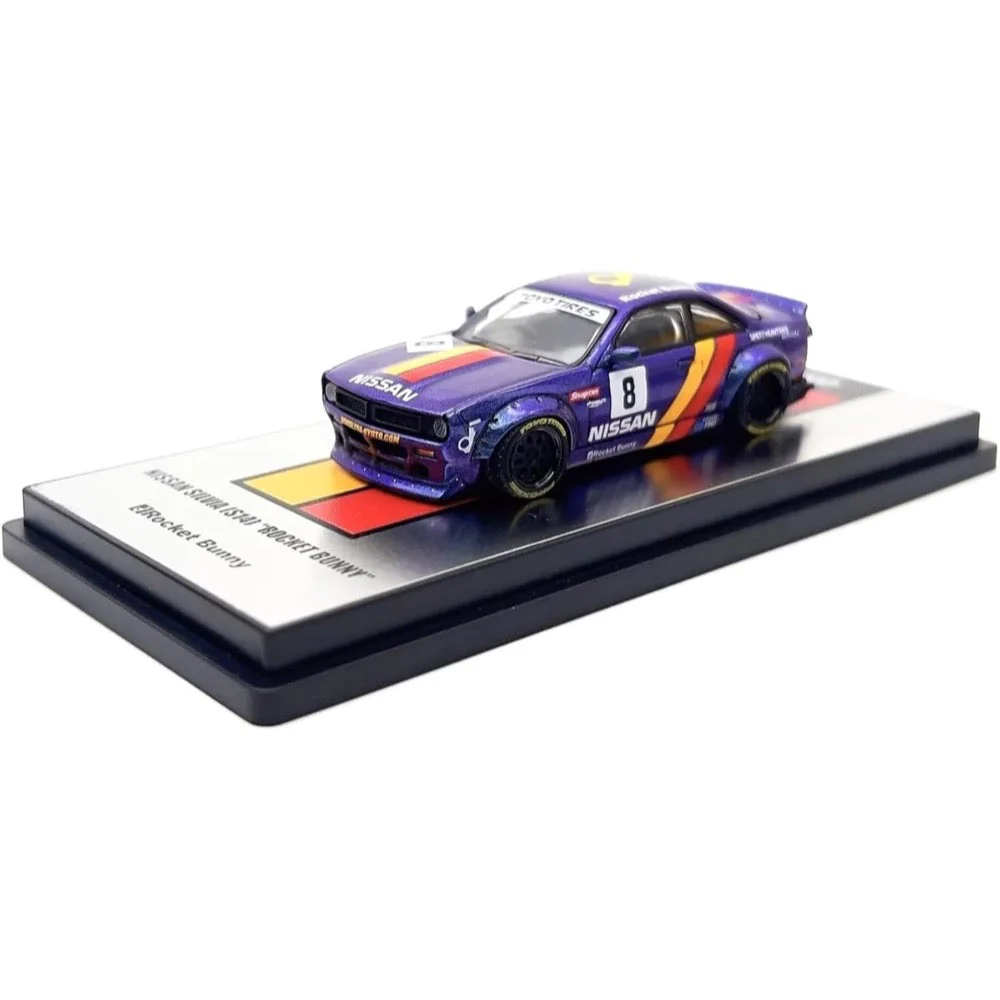 Inno 64-S14B-PRP 1/64 Nissan Silvia S14 Boss Rocket Bunny Purple - Image 9
