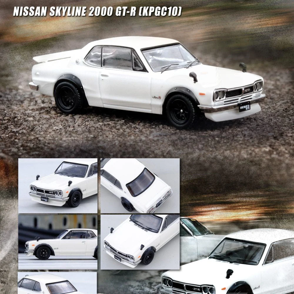 Inno IN64-KPGC10-WHI 1/64 Nissan Skyline 2000 GT-R KPGC10 White - Image 5
