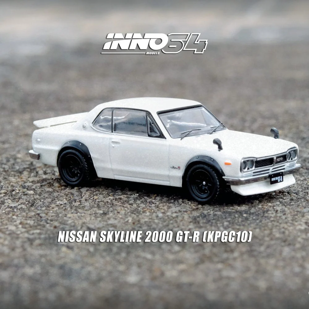Inno IN64-KPGC10-WHI 1/64 Nissan Skyline 2000 GT-R KPGC10 White - Image 6