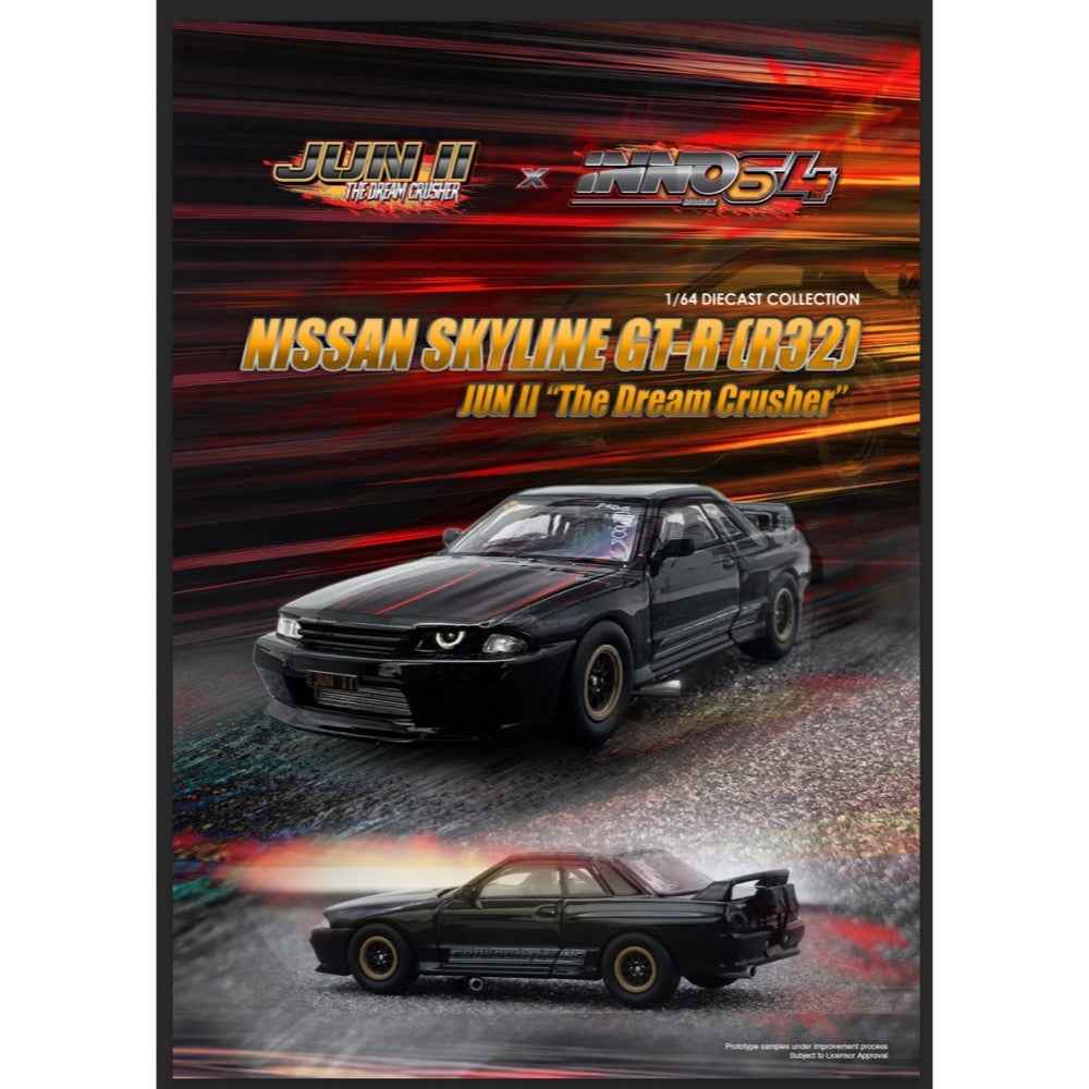 Inno IN64-R32-JUNII 1/64 Nissan Skyline GT-R (R32) Jun II World Fastest Street Legal Skyline Australian Special Edition - Image 4