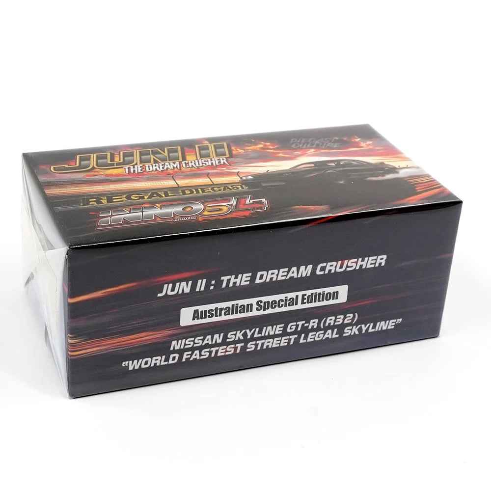 Inno IN64-R32-JUNII 1/64 Nissan Skyline GT-R (R32) Jun II World Fastest Street Legal Skyline Australian Special Edition - Image 6
