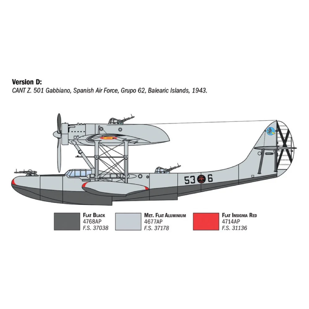 Italeri 0112S 1/72 Cant Z.501 Gabbiano - Image 7