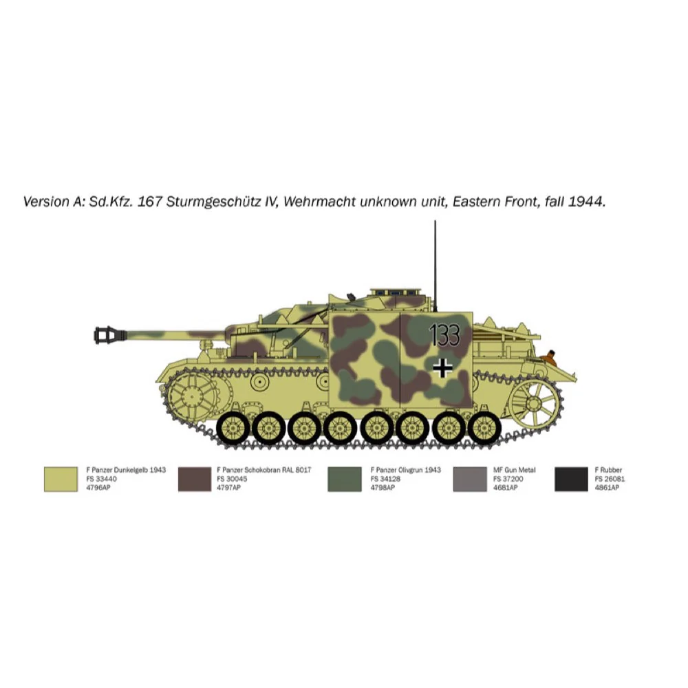 Italeri 0223s 1/35 Sd. Kfz. 167 Sturmgeschütz IV - Image 4