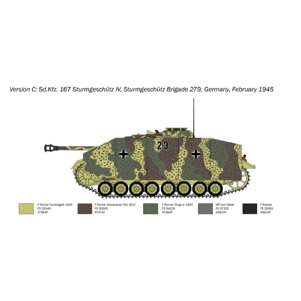 Italeri 0223s 1/35 Sd. Kfz. 167 Sturmgeschütz IV - Image 6