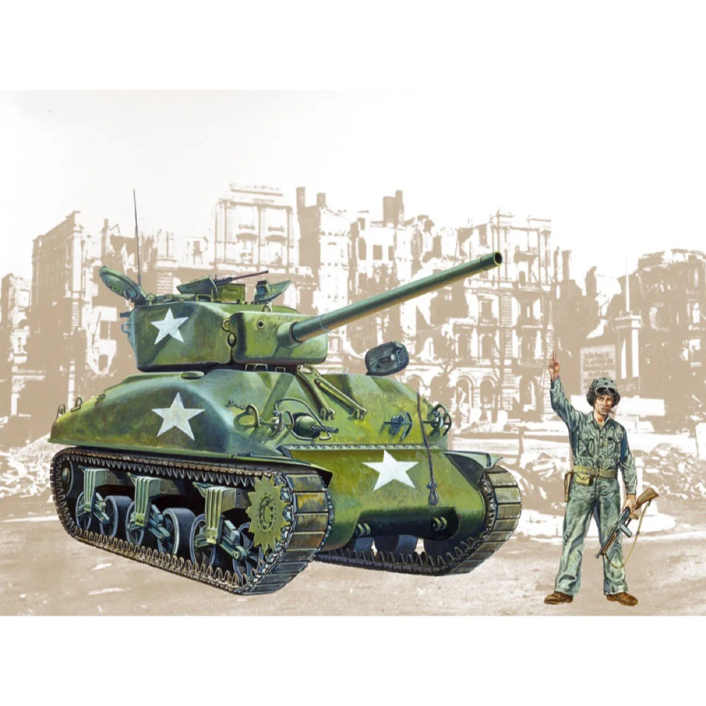 Italeri 0225 1/35 M4A1 Sherman - Image 2