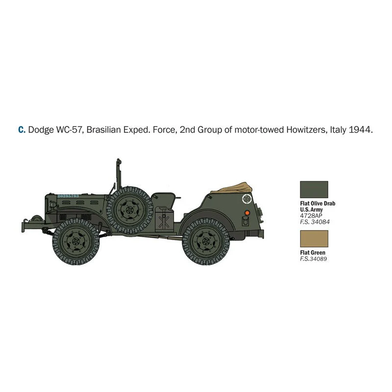 Italeri 0228S 1/35 Dodge WC-56/57 Command Car - Image 6