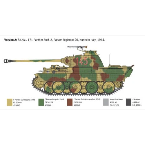 Italeri 0270S 1/35 Panther Ausf A SD Kfz.171 - Image 7