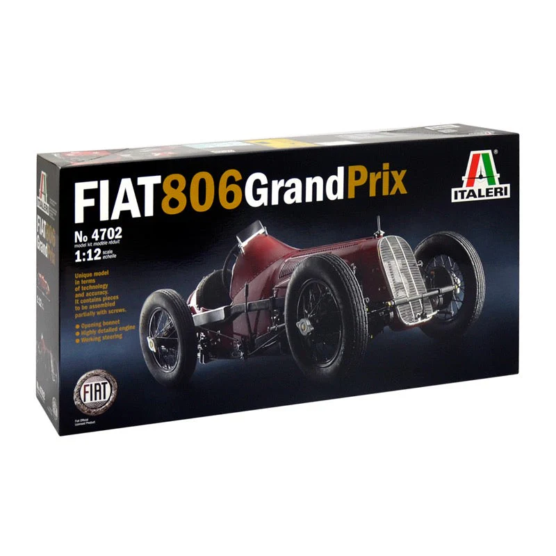 Italeri 4702 1/12 Fiat 806 Grand Prix Classic Car - Image 2