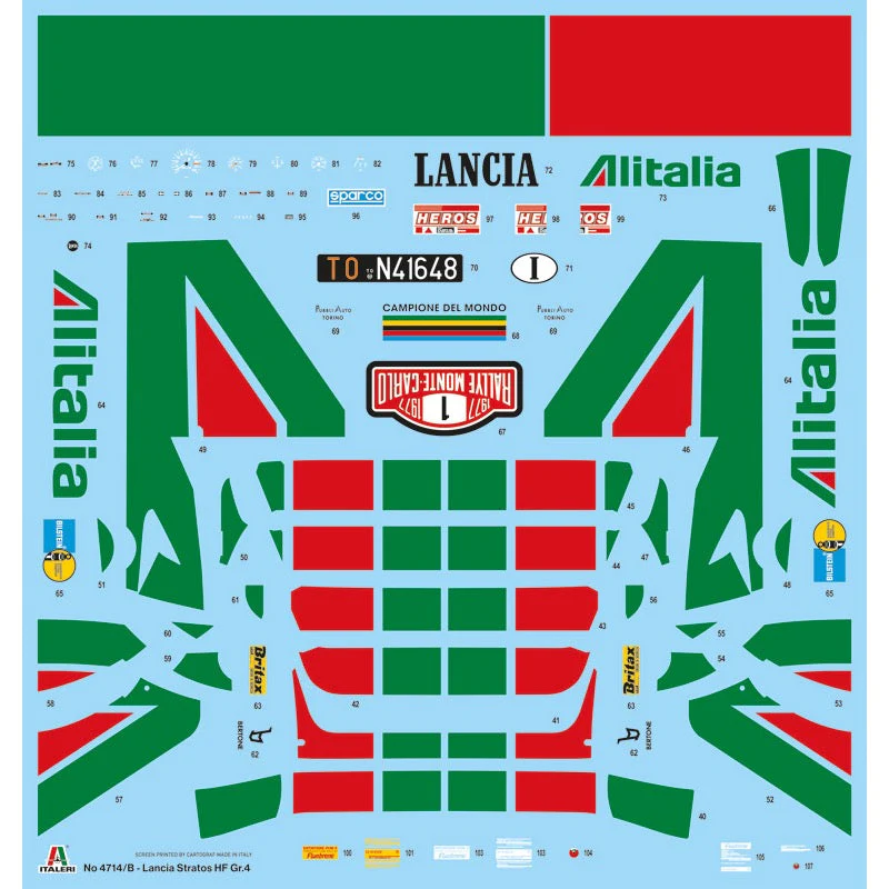 Italeri 4714S 1/12 Lancia Stratos HF Gr.4 - Image 4