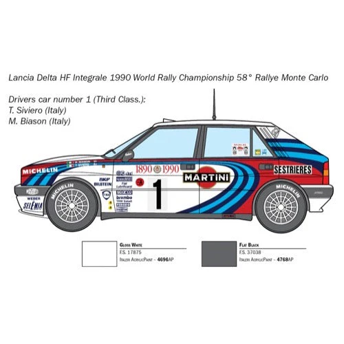 Italeri 3658 1/24 Lancia HF Integrale - Image 4