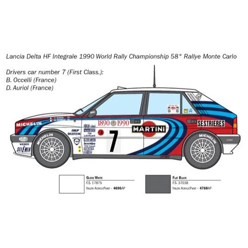 Italeri 3658 1/24 Lancia HF Integrale - Image 5