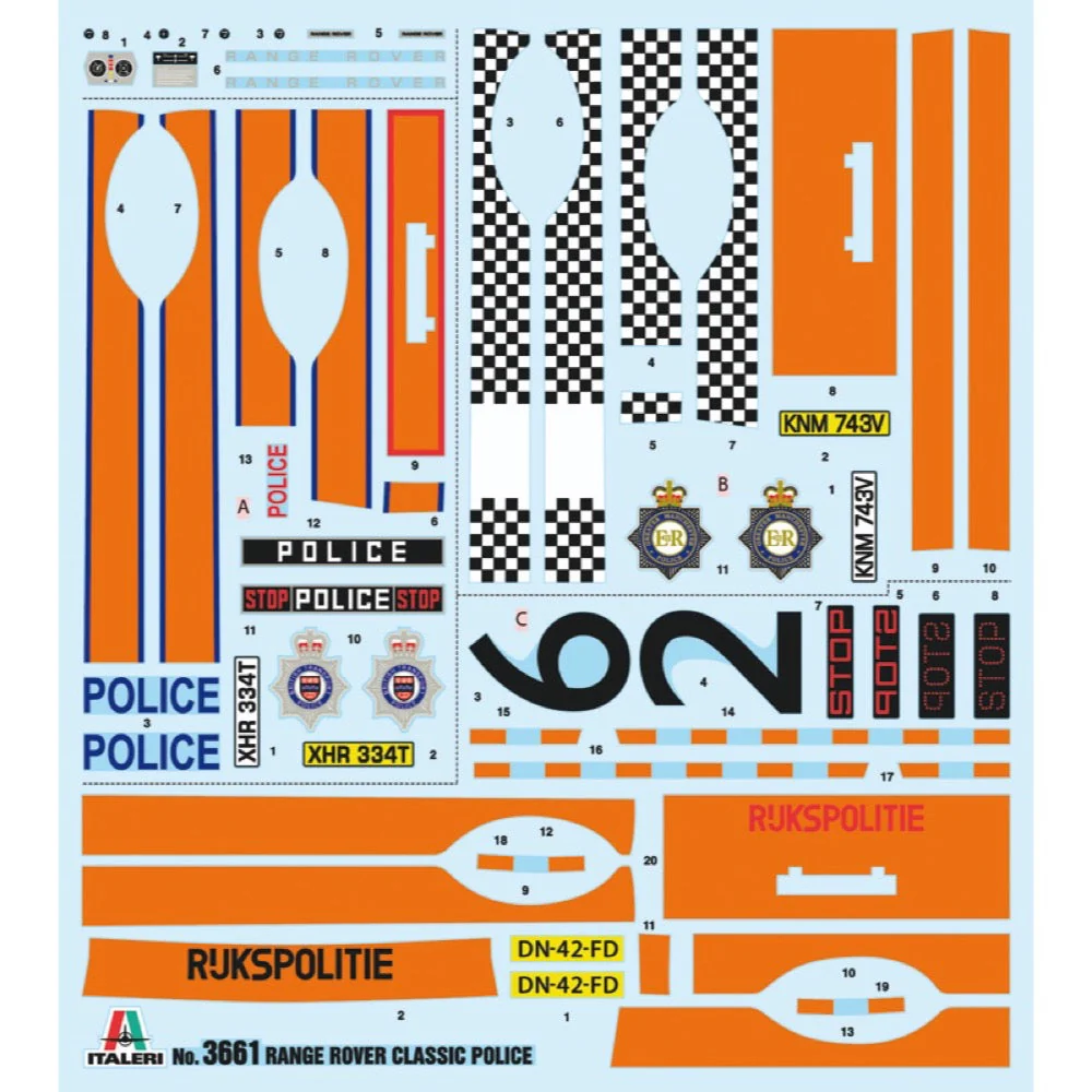 Italeri 3661 1/24 Police Range Rover - Image 6