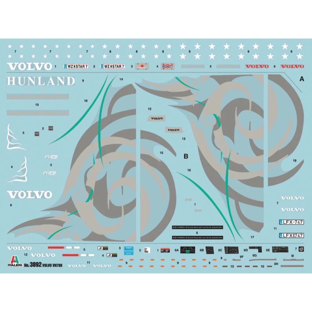 Italeri 3892 1/24 Truck Volvo VN 780 - Image 3
