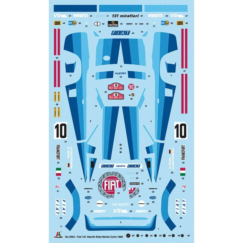 Italeri 3662 1/25 Fiat 131 Abarth Rally - Image 6