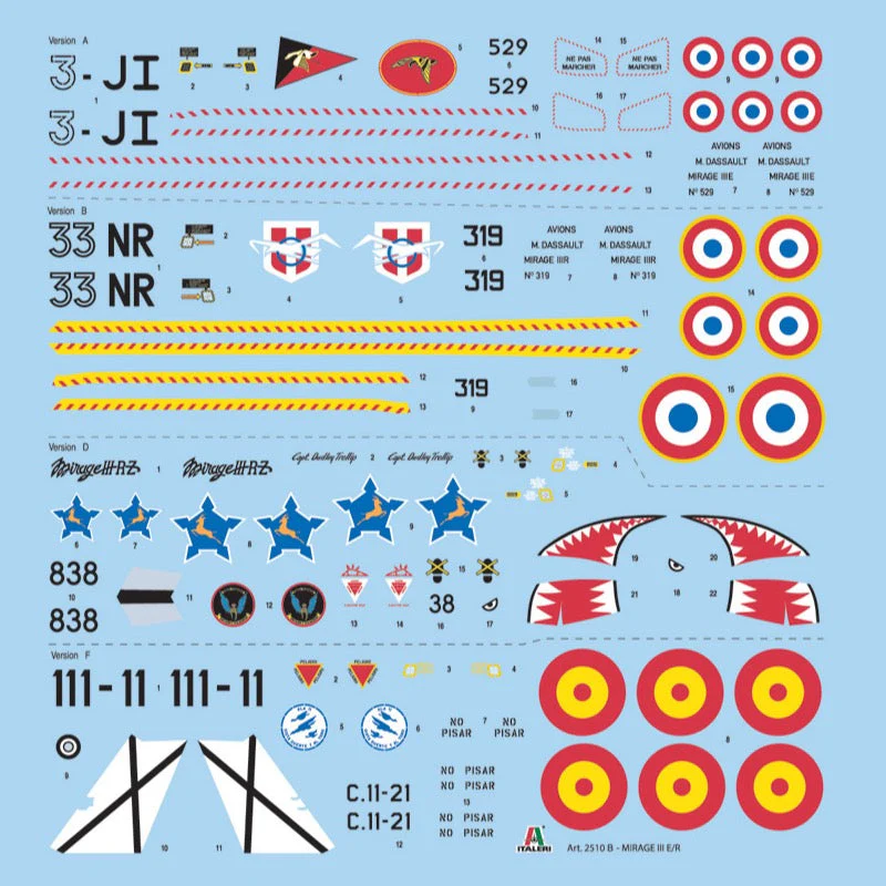 Italeri 2510 1/32 Mirage III E/O/R with RAAF Decals - Image 2