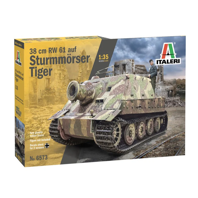 Italeri 6573 1/35 38cm RW 61 Aus Sturmmorser Tiger Tank - Image 2