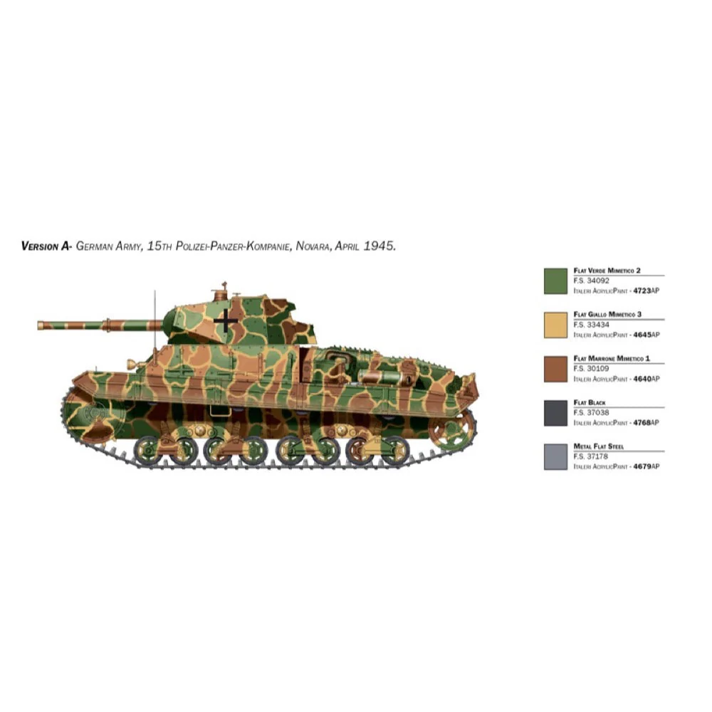 Italeri 6599S 1/35 Carro Armato P 40 - Image 3