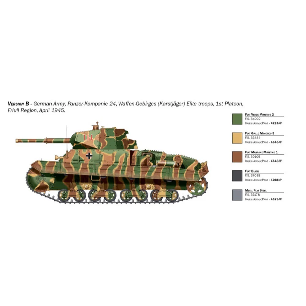Italeri 6599S 1/35 Carro Armato P 40 - Image 4