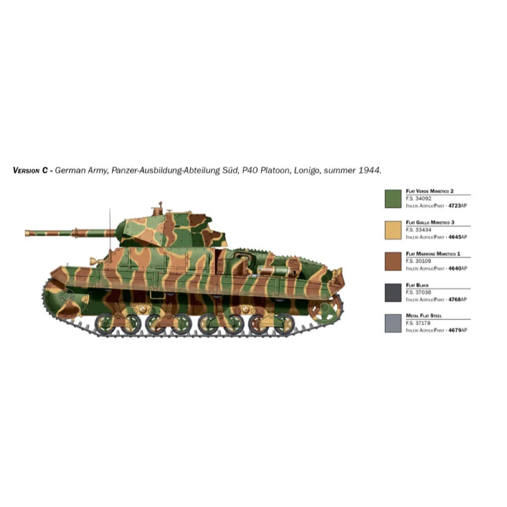 Italeri 6599S 1/35 Carro Armato P 40 - Image 5