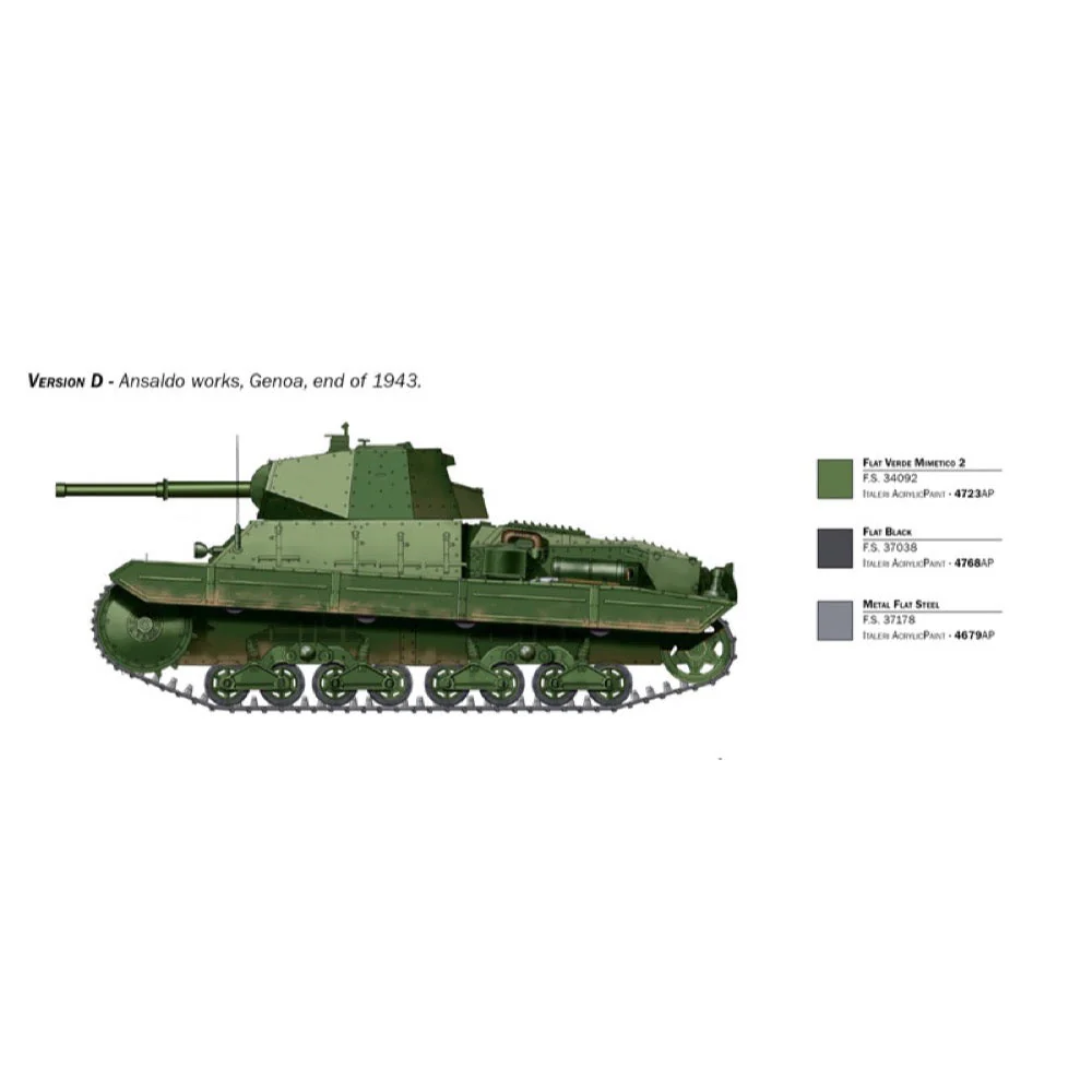 Italeri 6599S 1/35 Carro Armato P 40 - Image 6