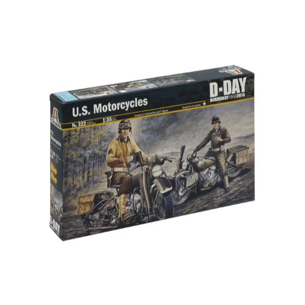 Italeri 0322 1/35 Dday U.S. Motorcycles WWII - Image 2