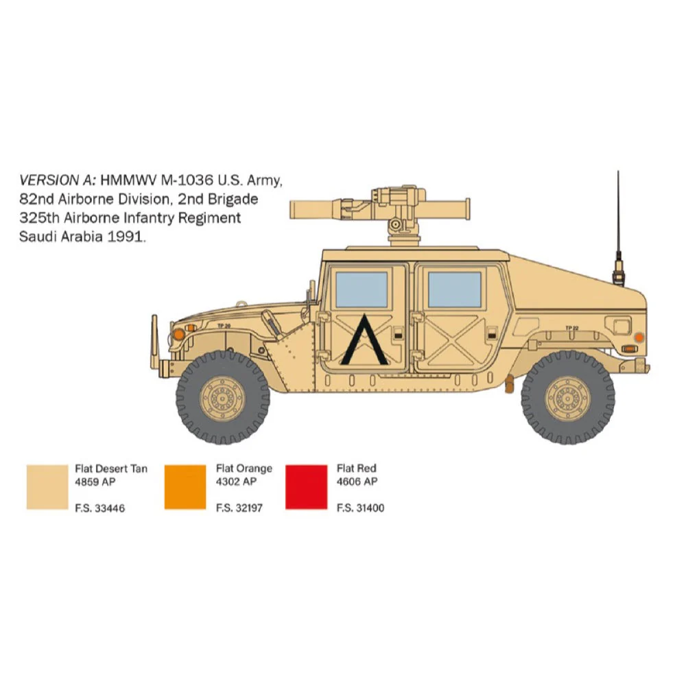 Italeri IT6598S 1/35 HMMWV M966 TOW Carrier - Image 4
