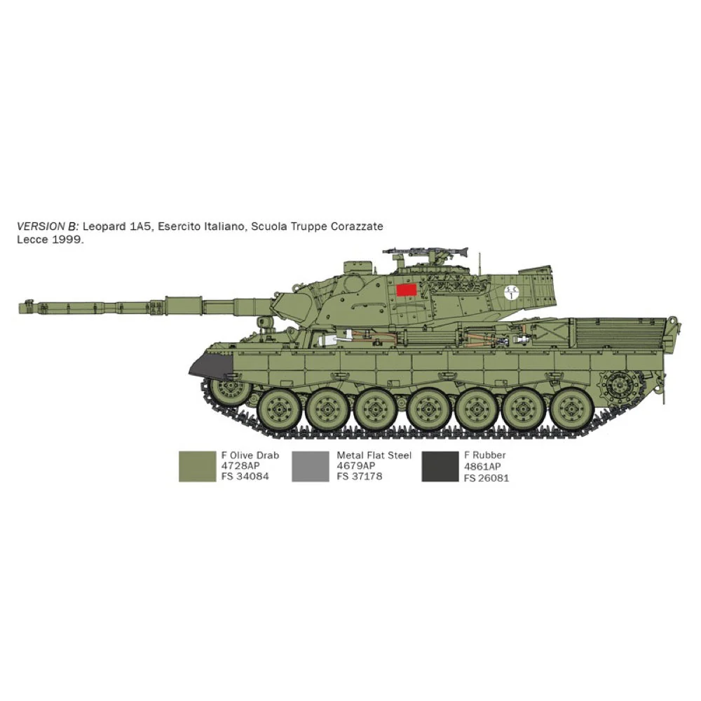 Italeri 1/35 Leopard 1 A5 - Image 5