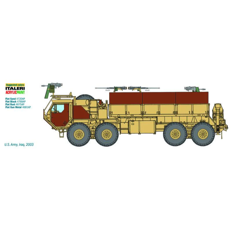 Italeri 1/35 VEH M985 Hemitt Gun Truck - Image 3