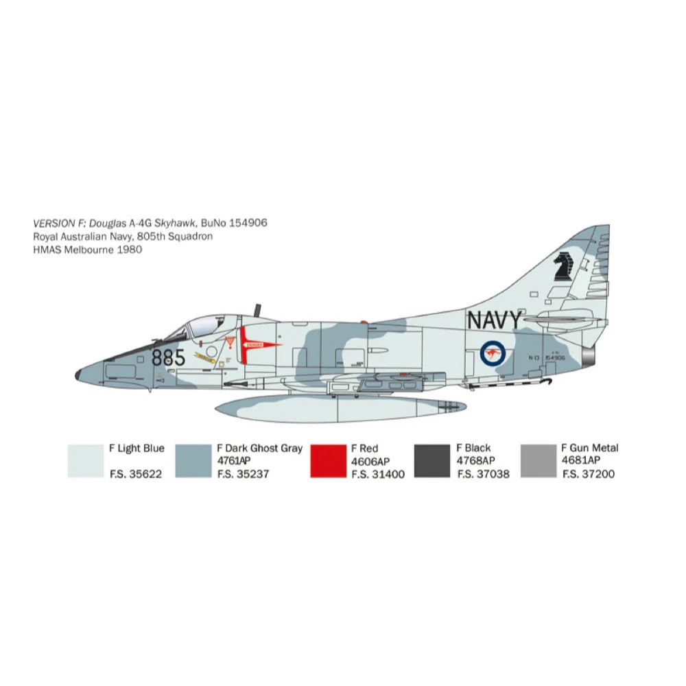 Italeri 2826 1/48 A-4 E/F/G Skyhawk RAN - Image 3