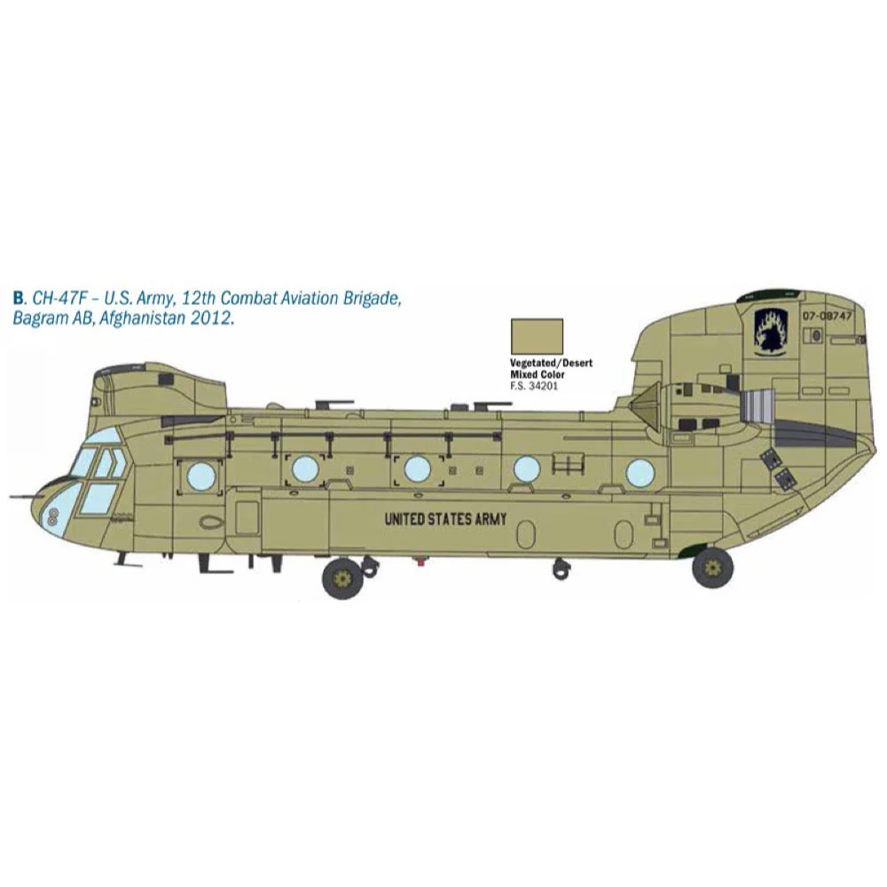 Italeri 2779 1/48 Boeing Chinook HC.2 CH-47F - Image 4