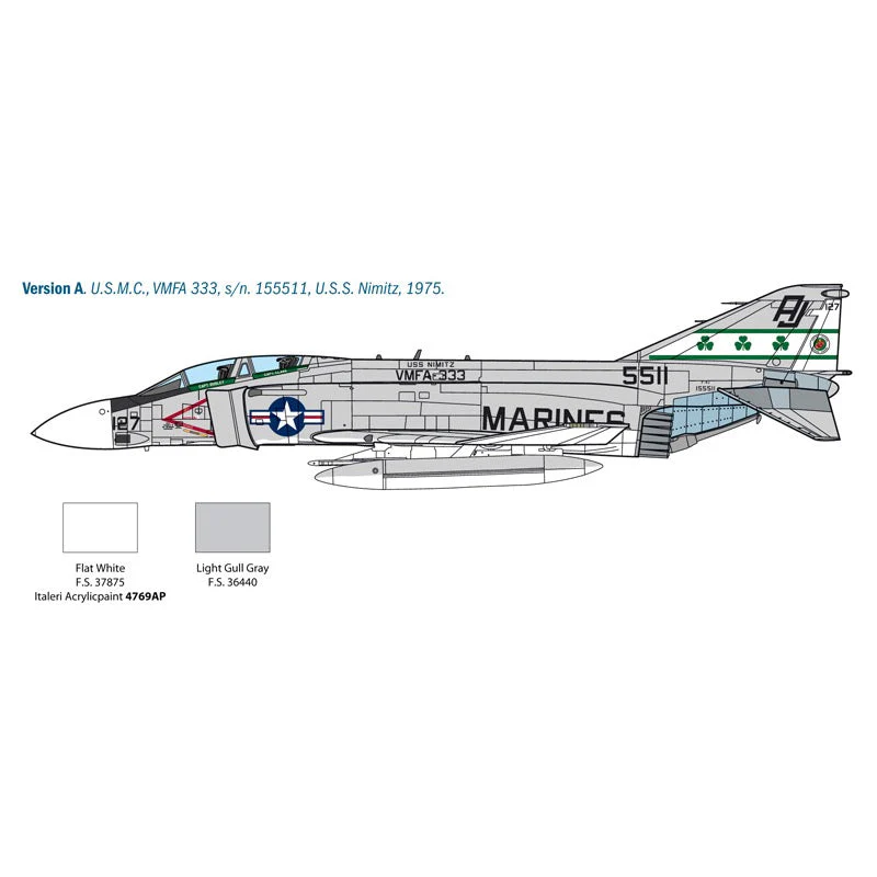 Italeri 2781 1/48 F-4J Phantom II - Image 3
