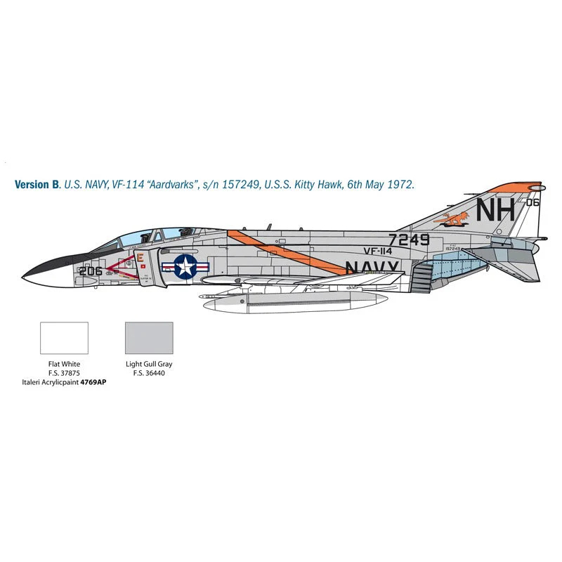 Italeri 2781 1/48 F-4J Phantom II - Image 4