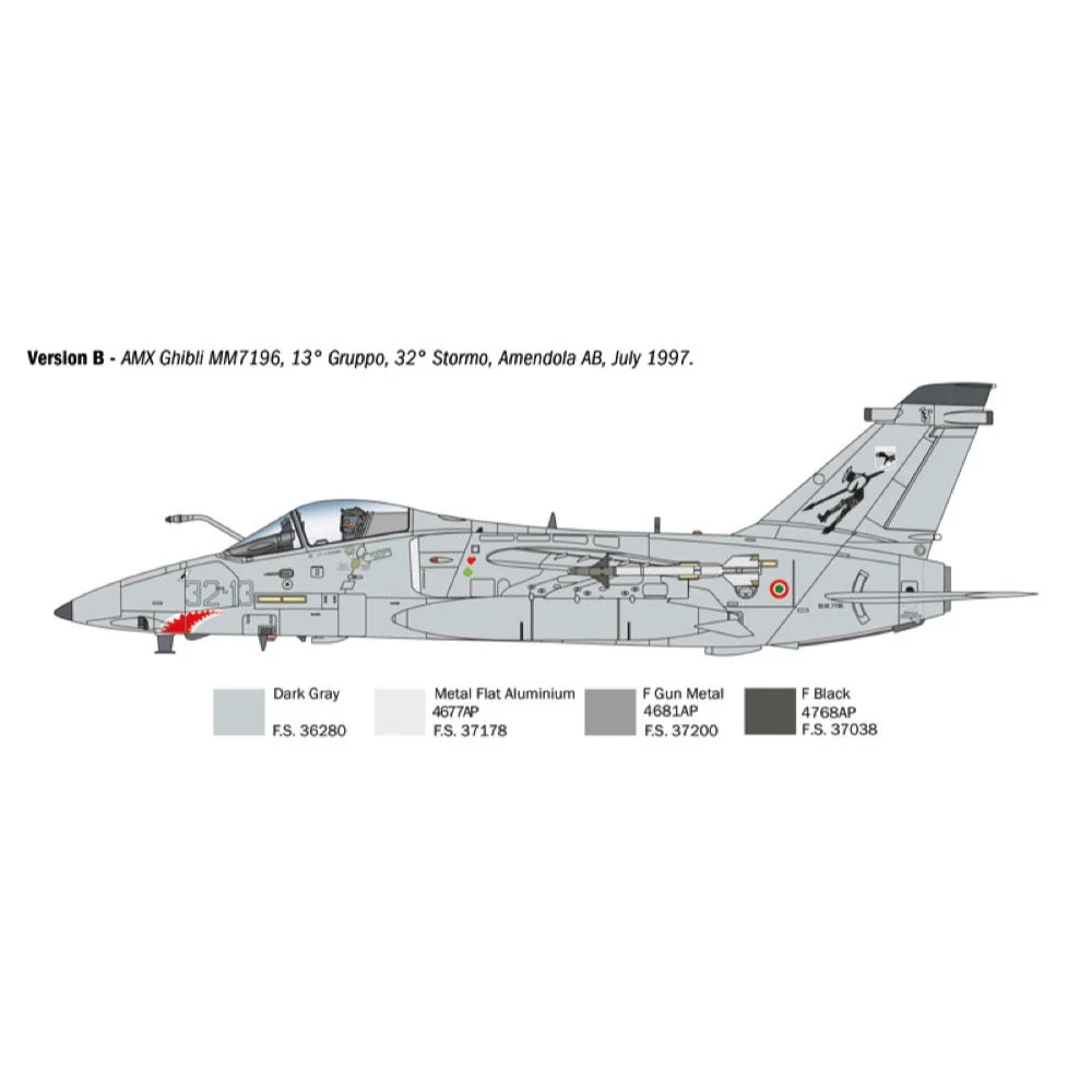Italeri 1460 1/72 AMX Single Seat Ghibli - Image 5