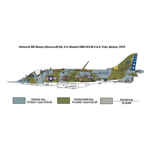 Italeri 1410 1/72 AV-8A Harrier Fighter Jet - Image 4