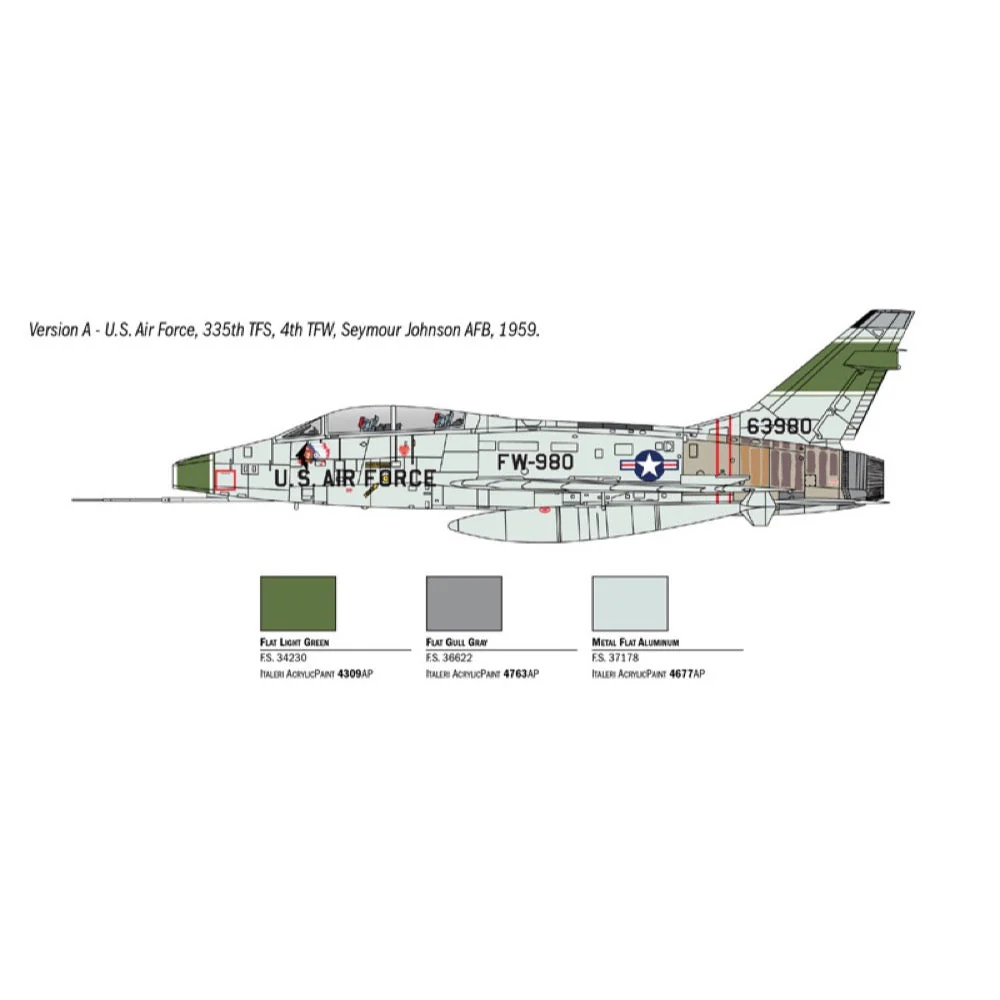 Italeri 1398 1/72 F-100F - Image 4