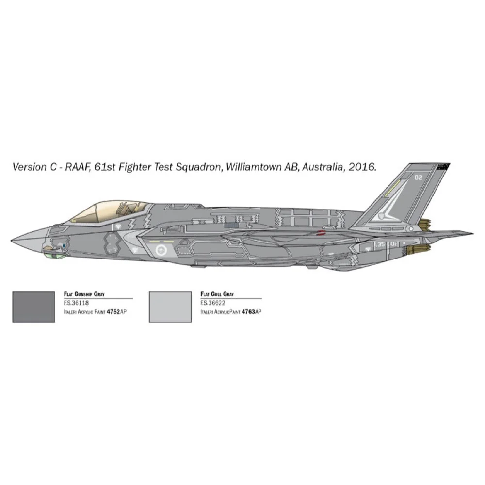 Italeri 1409 1/72 F-35A Lightning II - Image 6