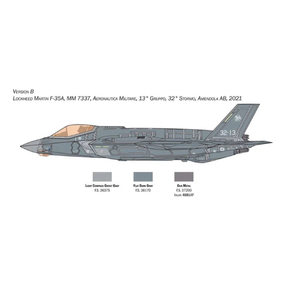 Italeri 1464 1/72 F-35A Lightning II (Beast Mode) incl RAAF Decals - Image 9