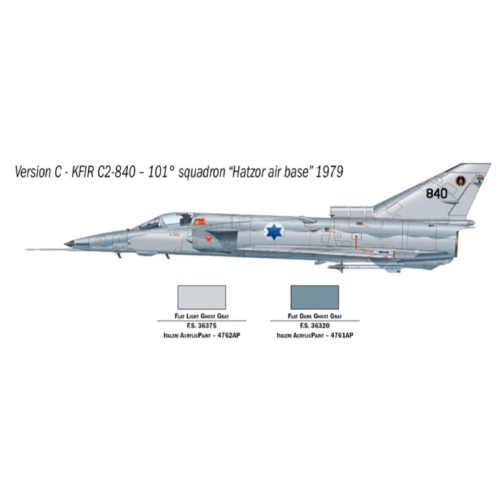 Italeri 1408 1/72 Kfir C.2 IAF - Image 5
