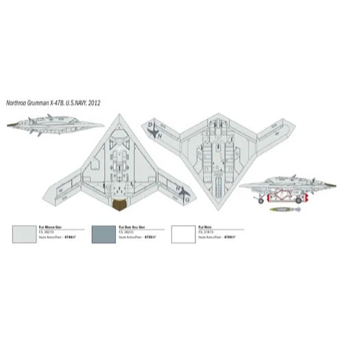 Italeri 1421 1/72 Northrop Grumman X-47B - Image 3
