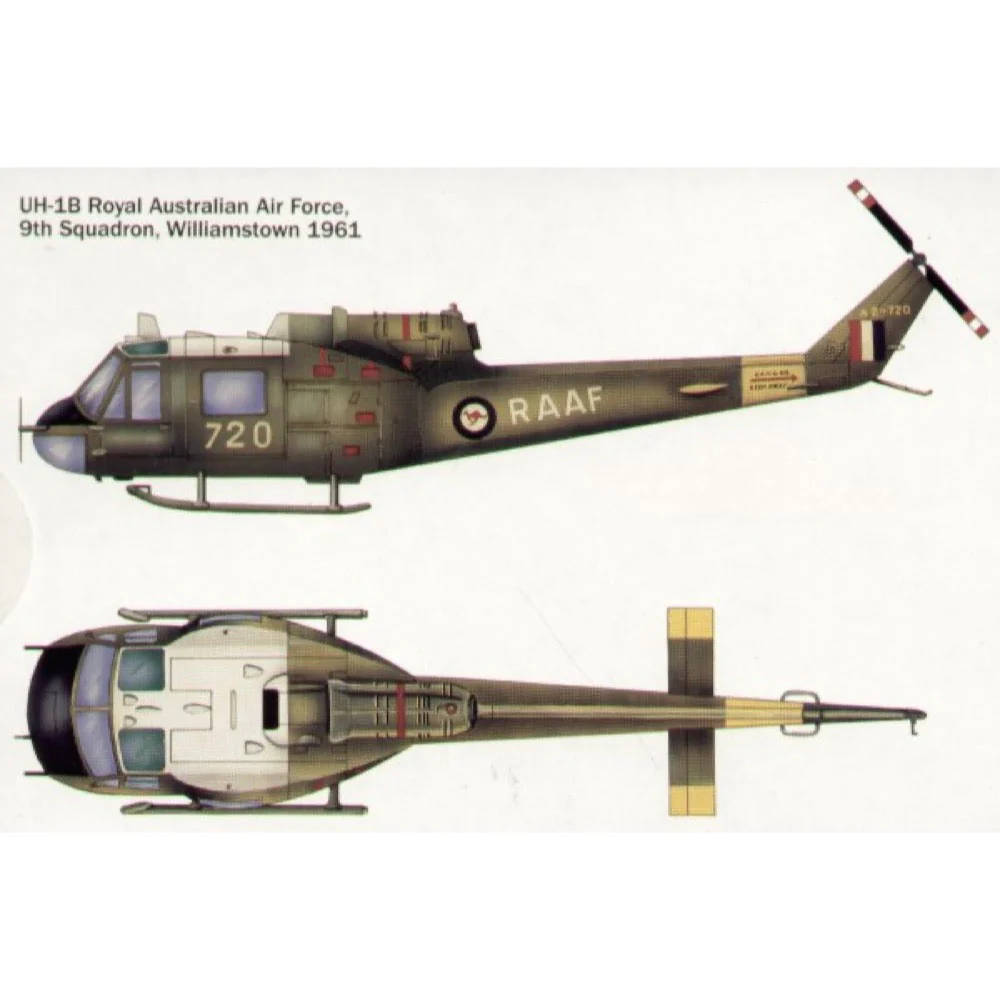 Italeri 0040 1/72 UH-1B Huey (RAAF Decals) - Image 3