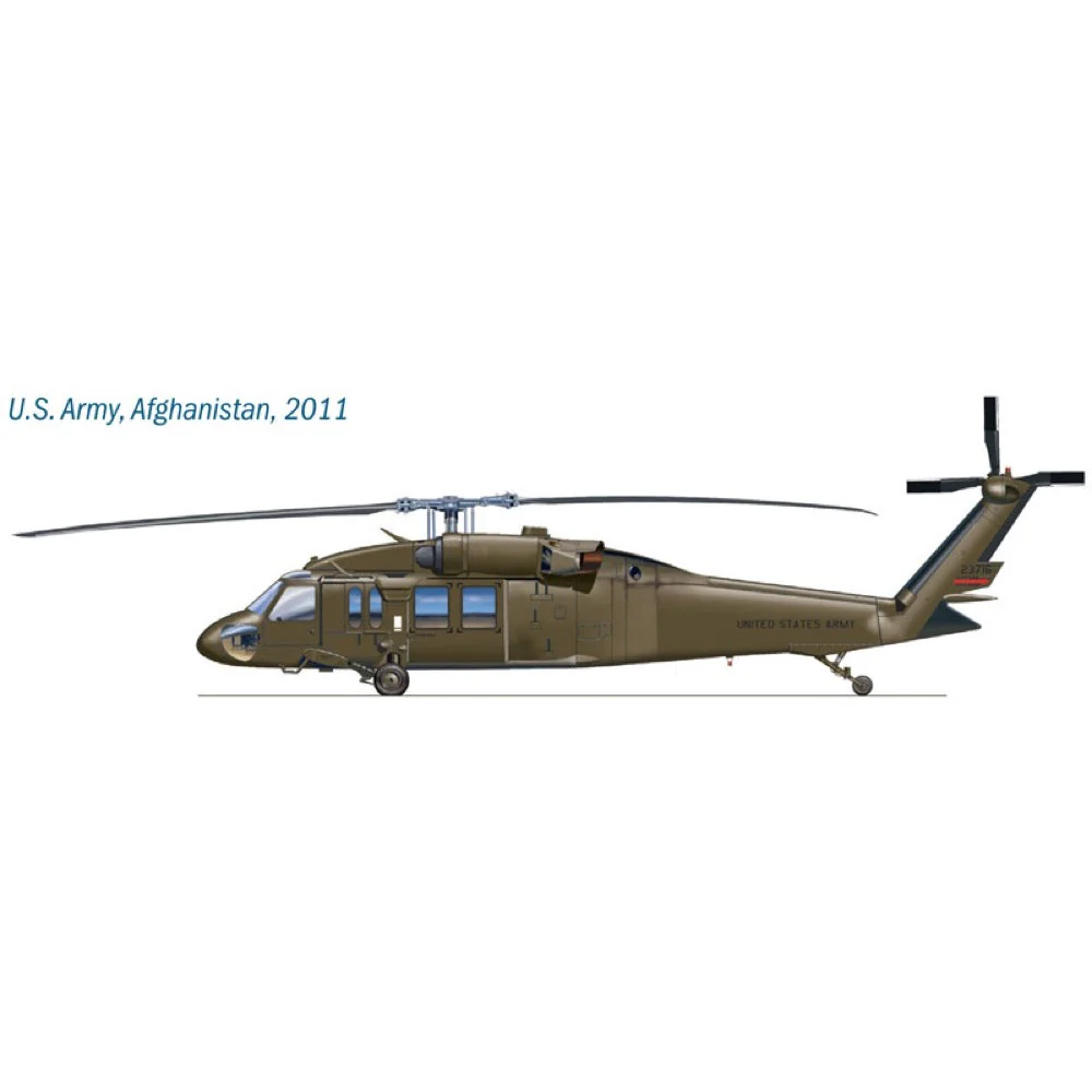 Italeri 1328 1/72 UH60 MH60 Black Hawk Night Raid - Image 5