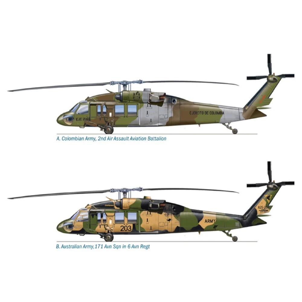 Italeri 1328 1/72 UH60 MH60 Black Hawk Night Raid - Image 6