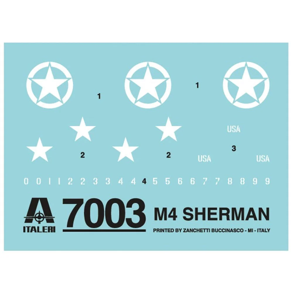 Italeri 7003 1/72 US M4 Sherman - Image 7
