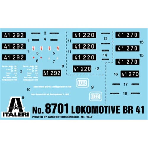 Italeri 8701 1/87 Baurehine BR 41 Mherzwecklokomotive - Image 3
