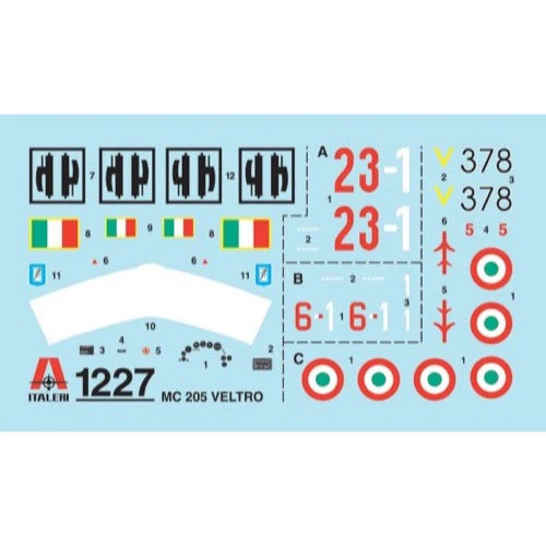 Italeri 1227 1/72 MC205 Veltro - Image 2