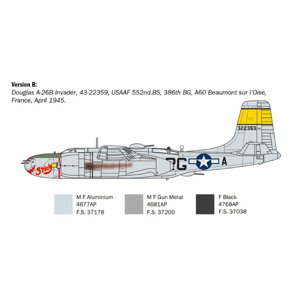 Italeri 1274S 1/72 Douglas A-26B Invader - Image 5