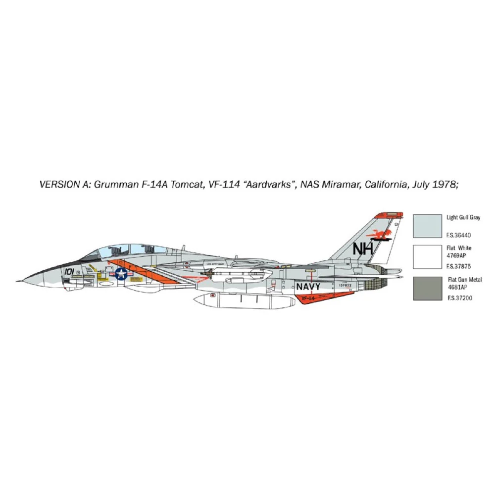 Italeri 1414 1/72 F-14A Tomcat - Image 4