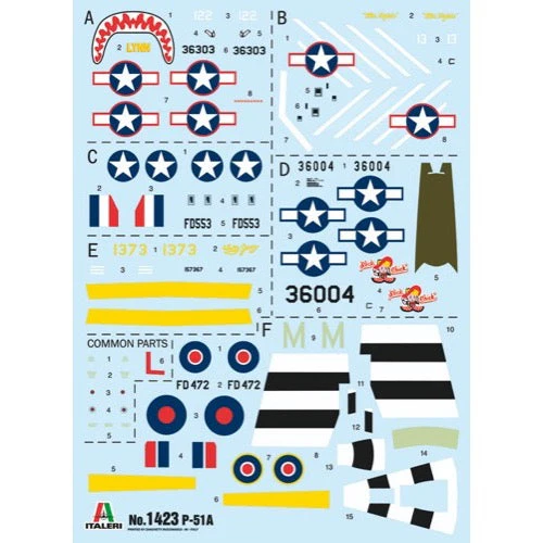 Italeri 1423S 1/72 P-51A Mustang - Image 3