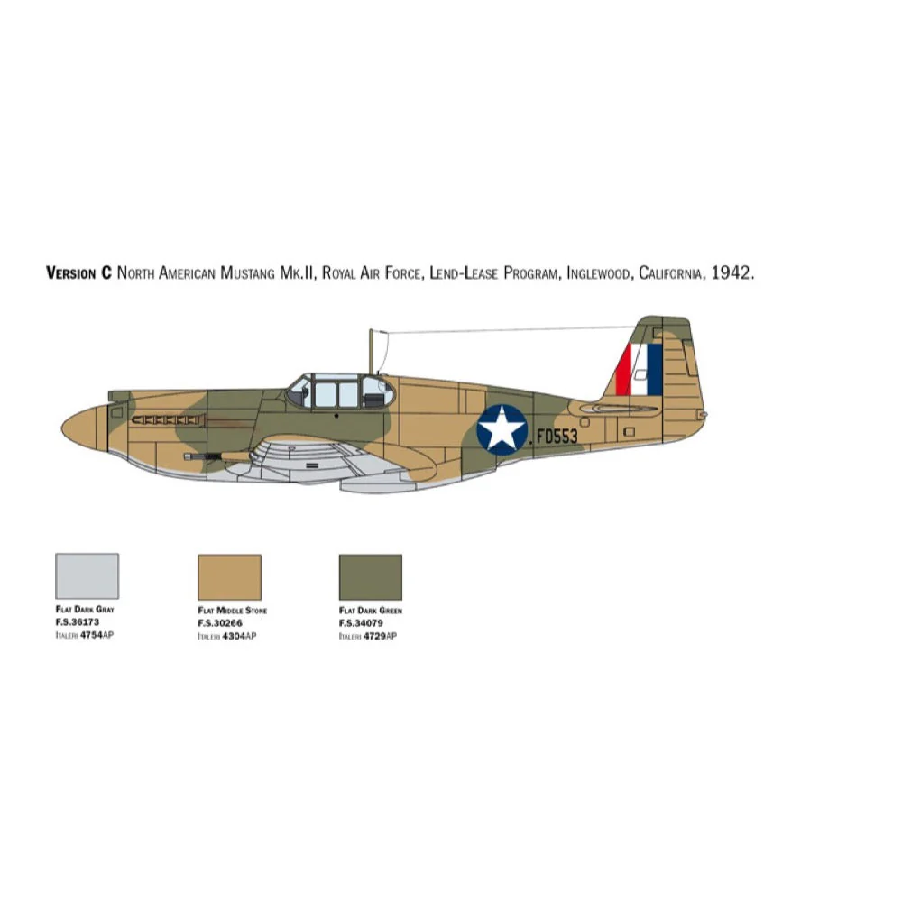 Italeri 1423S 1/72 P-51A Mustang - Image 6