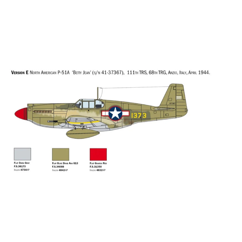 Italeri 1423S 1/72 P-51A Mustang - Image 8